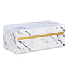Nilkamal Mondrian Marble Pattern Top Center Table (White)