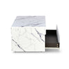 Nilkamal Mondrian Marble Pattern Top Center Table (White)