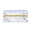 Nilkamal Mondrian Marble Pattern Top Center Table (White)