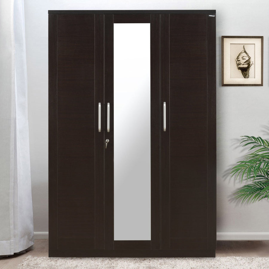 Nilkamal Morocco 3 Door Wardrobe (Wenge)