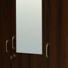 Nilkamal Mozart 3 Door Wardrobe with Mirror (Walnut)
