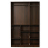Nilkamal Mozart 3 Door Wardrobe with Mirror (Walnut)