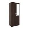 Nilkamal Riva 2 Door Wardrobe with Mirror (New Wenge)
