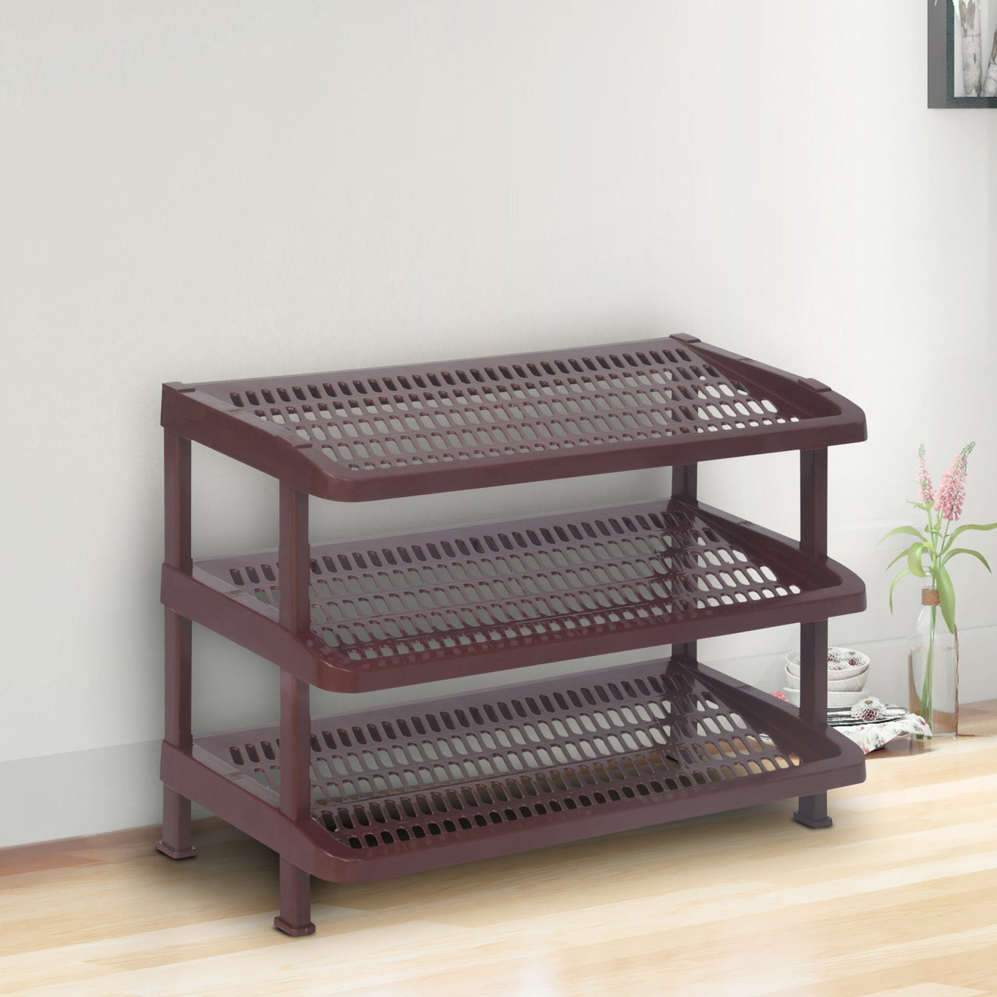 Nilkamal Multipurpose Rack 03 (Maroon)