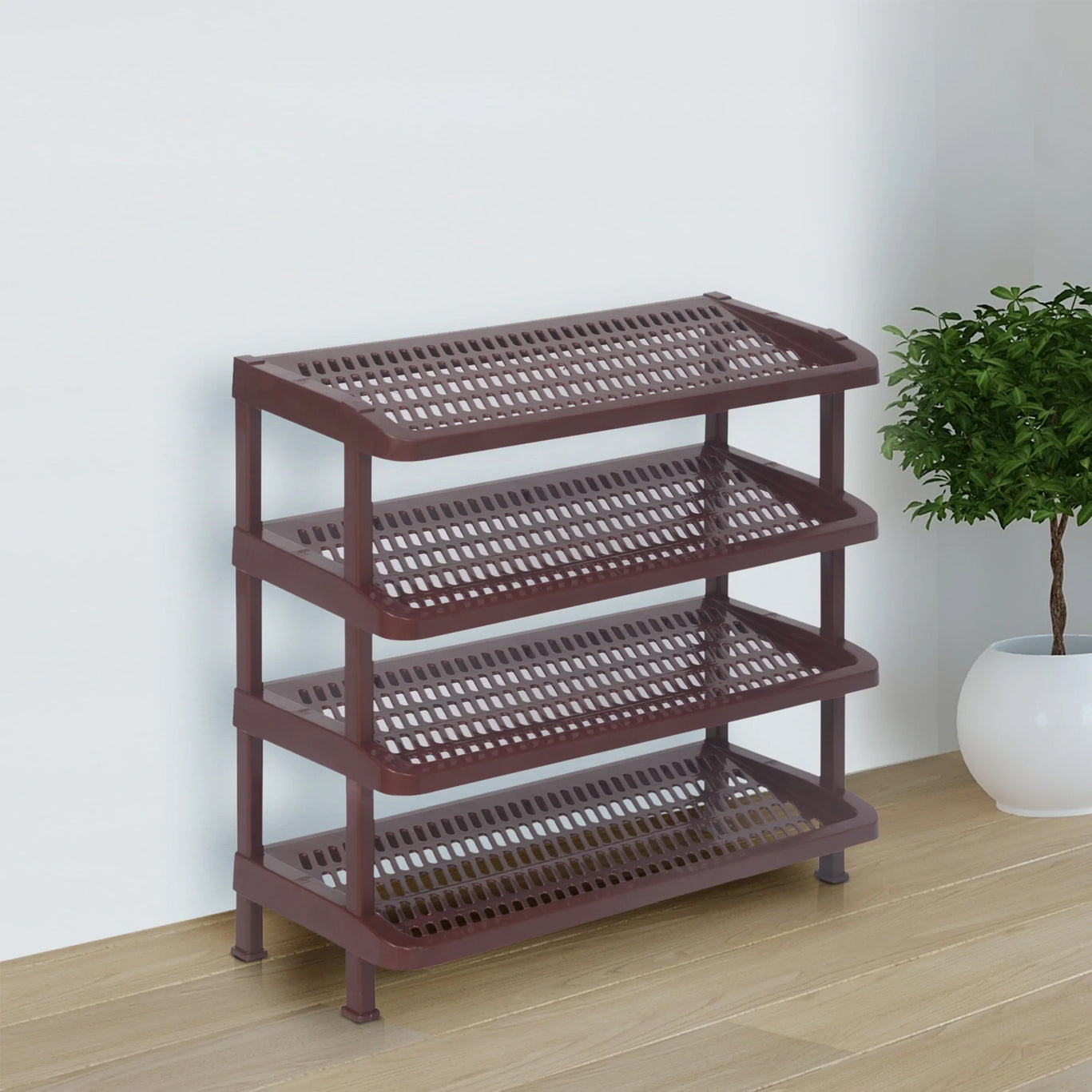Nikal Rack Nilkamal Multipurpose Rack 04 (Maroon)
