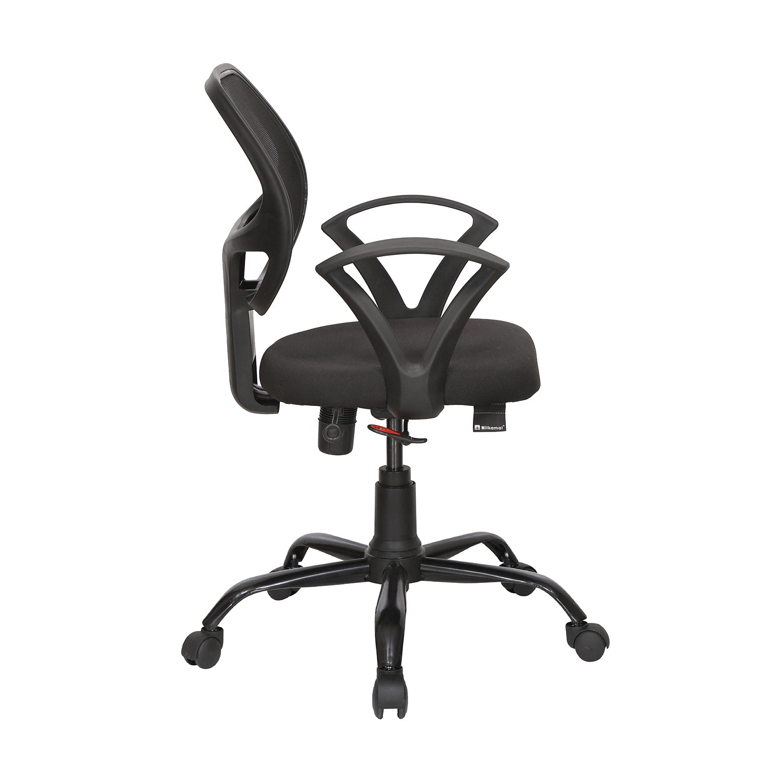 Nilkamal Mustang Mid Back Mesh Chair (Black)