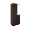 Nilkamal Willy 2 Door Mirror Wardrobe (New Wenge) - Slight Side View