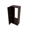 Nilkamal Willy 2 Door Mirror Wardrobe (New Wenge) - Slight Top View