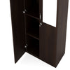Nilkamal Willy 2 Door Mirror Wardrobe (New Wenge) - Closeup View