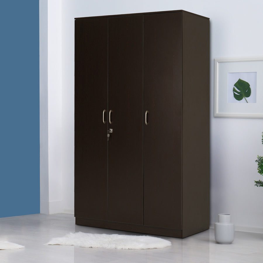 Nilkamal Willy 3 Door Wardrobe (Wenge)