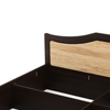 Nilkamal Willy King Bed With Storage (Wenge & Sonama Oak) - Close Up View