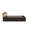 Nilkamal Willy King Bed With Storage (Wenge & Sonama Oak) - Side View