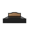 Nilkamal Willy Queen Bed With Storage (Wenge & Sonama Oak) - Bed Frame Front View