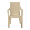 Nilkamal Mystique Plastic Arm Chair (Marble Cream)