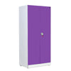 Nilkamal Mercury 2 Door Steel Wardrobe (Voilet / White)