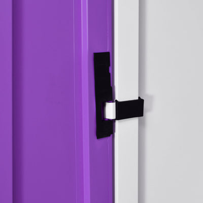 Nilkamal Mercury 2 Door Steel Wardrobe (Voilet / White)