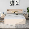 Nilkamal Mirage King Bed with Hydraulic Storage (Ivory)