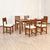 Nilkamal Nector 6 Seater Dining Set (Brown)