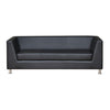 Nilkamal Russo 3 Seater Sofa (Black)