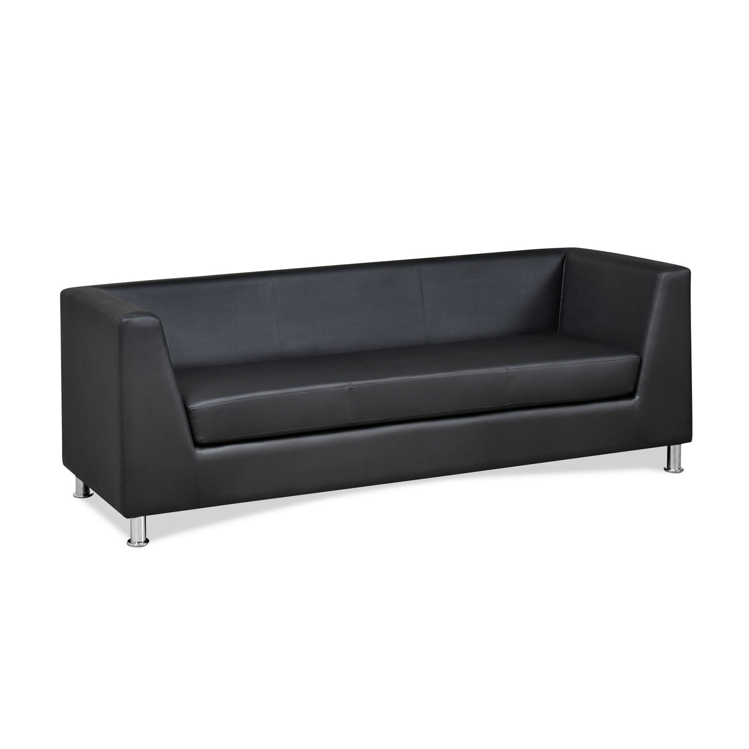 Nilkamal Russo 3 Seater Sofa (Black)
