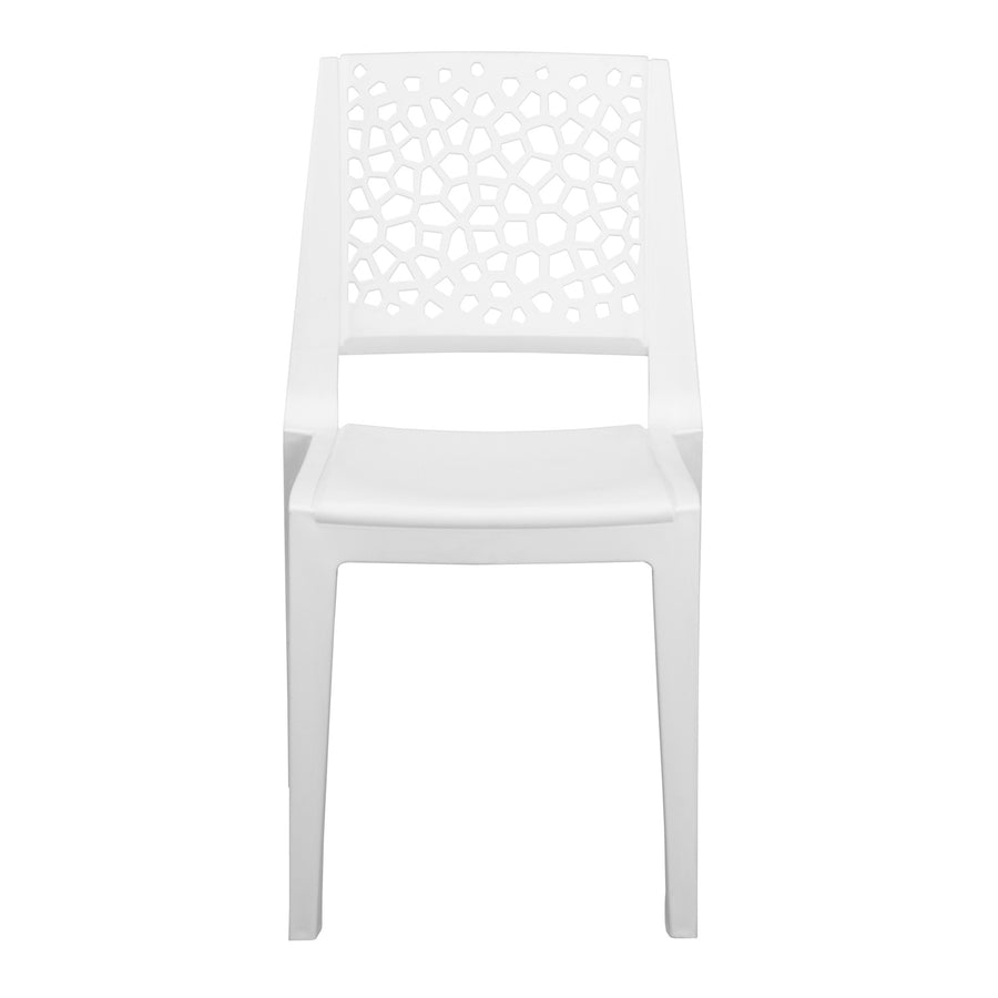 Nilkamal Nexus Plastic Armless Chair (Milky White)