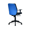 Nilkamal Nile Neo Low Back Upholstered Office Chair with Push Back Mechanism (Blue)