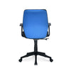Nilkamal Nile Neo Low Back Upholstered Office Chair with Push Back Mechanism (Blue)