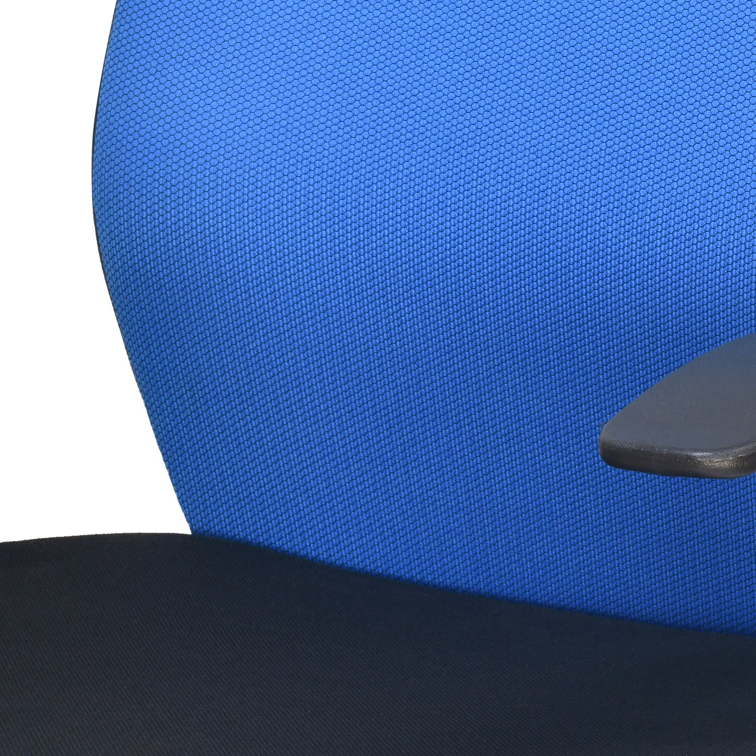 Nilkamal Nile Neo Low Back Upholstered Office Chair with Push Back Mechanism (Blue)