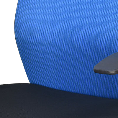 Nilkamal Nile Neo Low Back Upholstered Office Chair with Push Back Mechanism (Blue)