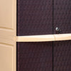 Nilkamal Freedom Big 6 (FB6) Plastic Storage Cabinet (Weather Brown /  Biscuit)