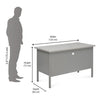 Nilkamal Noah Office Table (Grey)