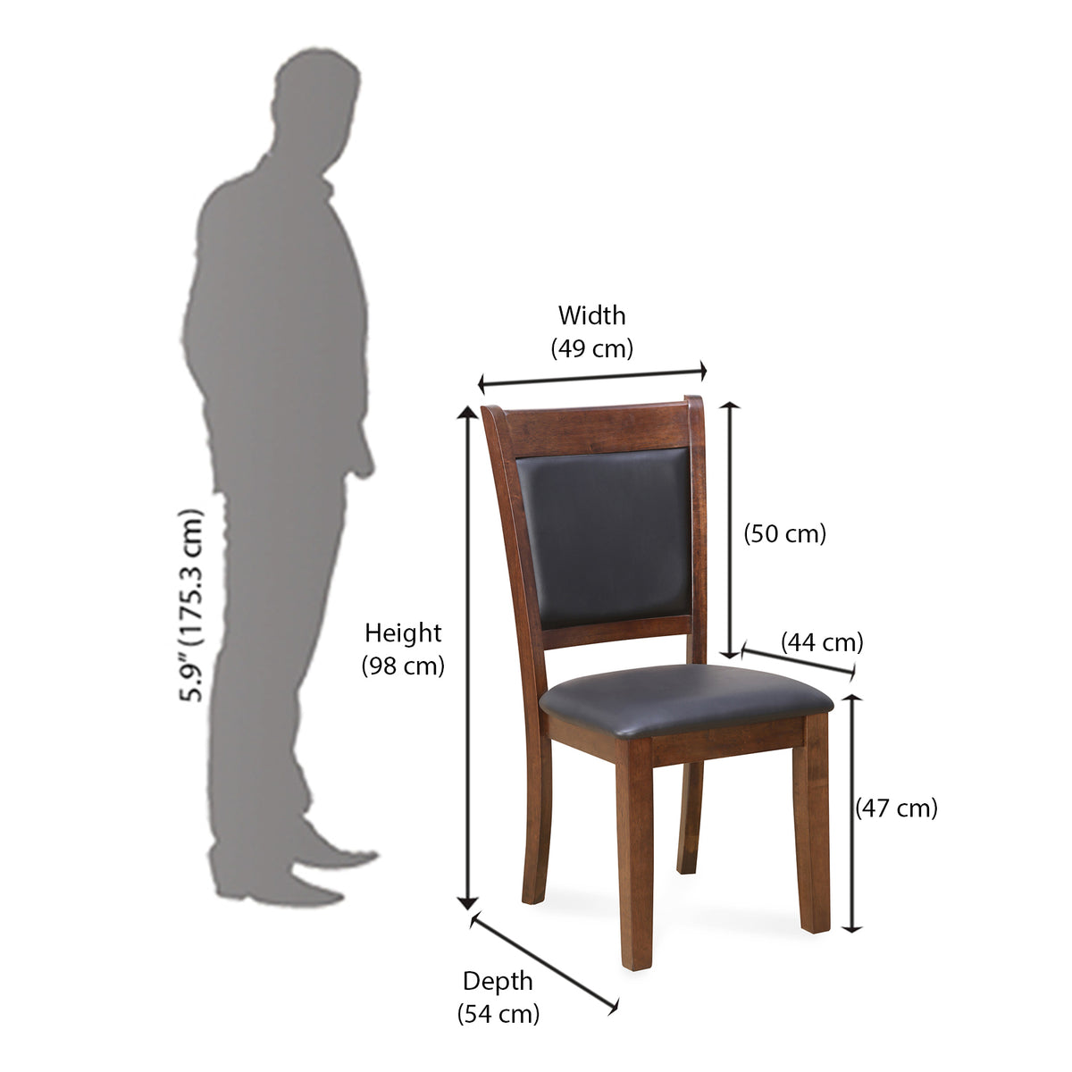 Nilkamal Norris Dining Chair (Expresso) Nilkamal Furniture
