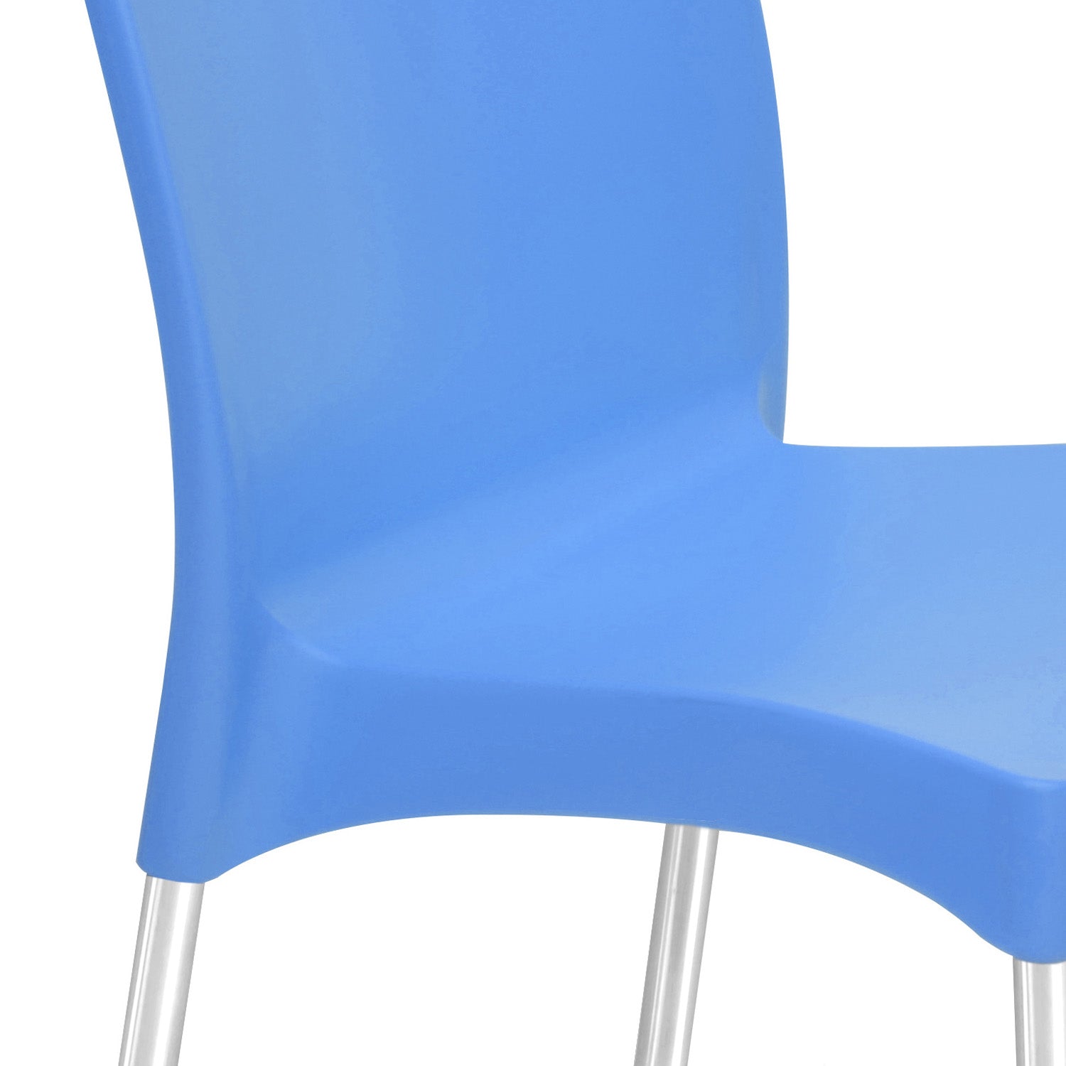 Nilkamal Novella 07 Plastic Armless Chair (Blue)