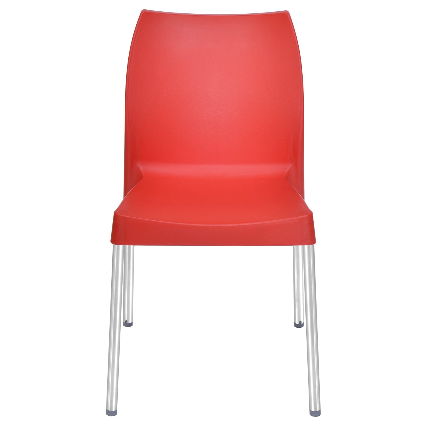 Nilkamal Novella 07 Plastic Armless Chair (Bright Red)