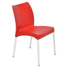 Nilkamal Novella 07 Plastic Armless Chair (Bright Red)