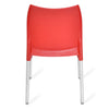 Nilkamal Novella 07 Plastic Armless Chair (Bright Red)