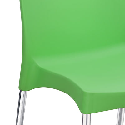 Nilkamal Novella 07 Plastic Armless Chair (Green)