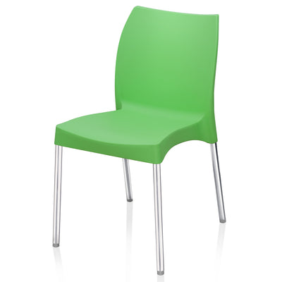 Nilkamal Novella 07 Plastic Armless Chair (Green)