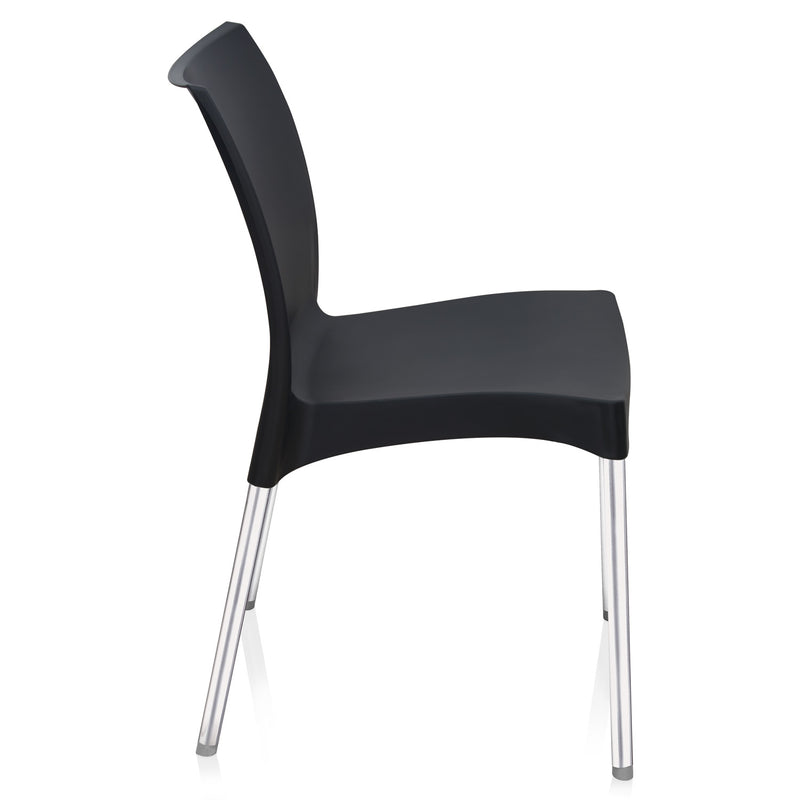 Buy Nilkamal Novella 07 Plastic Armless Chair Iron Black Online