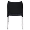 Nilkamal Novella 07 Plastic Armless Chair (Iron Black) - Back View