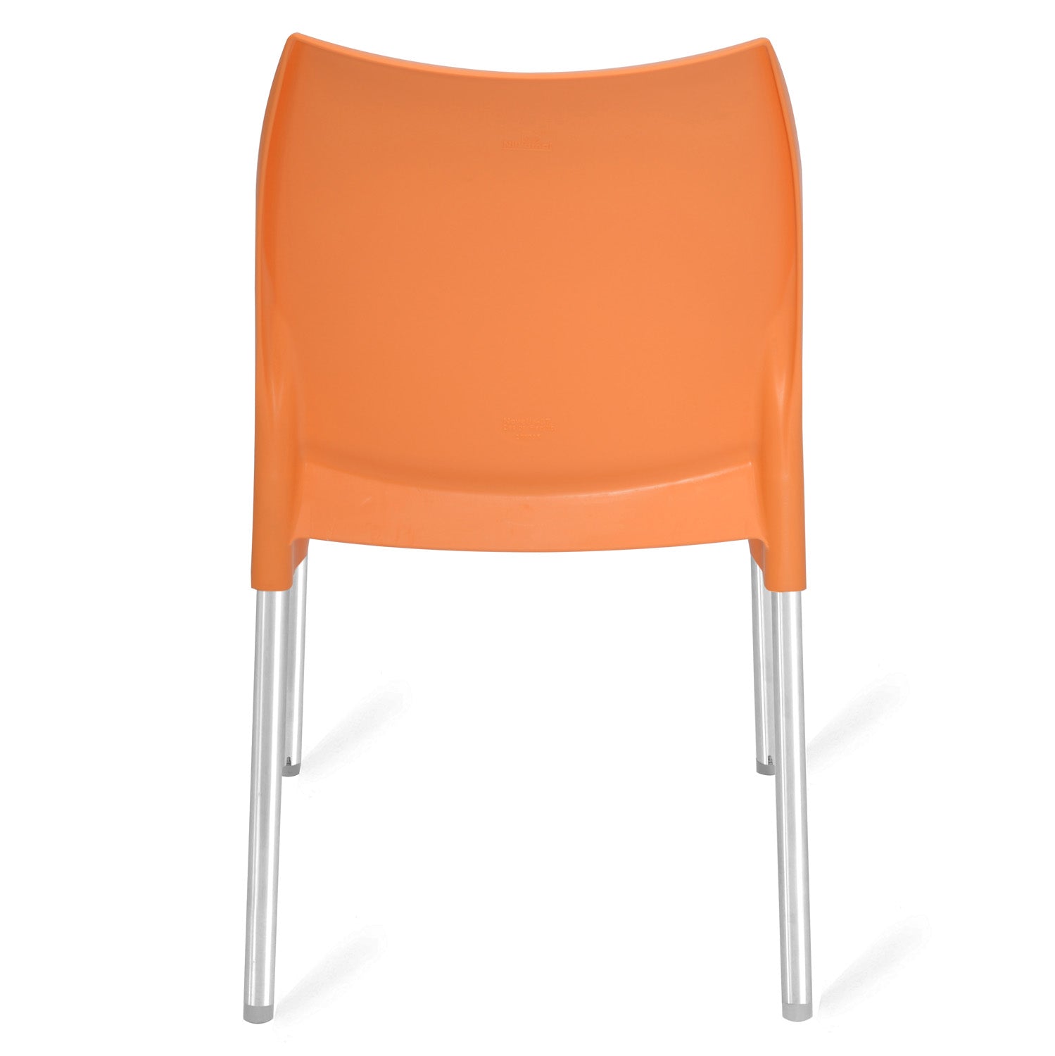 Nilkamal Novella 07 Plastic Armless Chair (Orange)