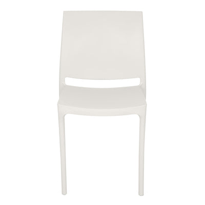 Nilkamal Novella 08 Plastic Armless Chair (Milky White)