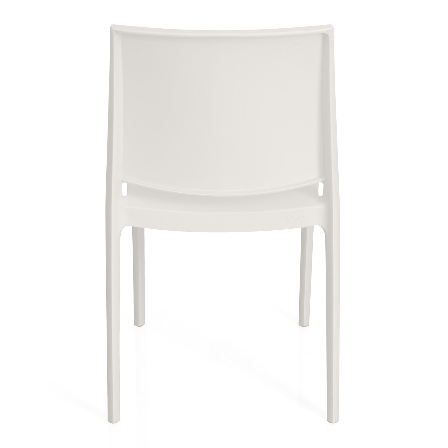 Nilkamal Novella 08 Plastic Armless Chair (Milky White)
