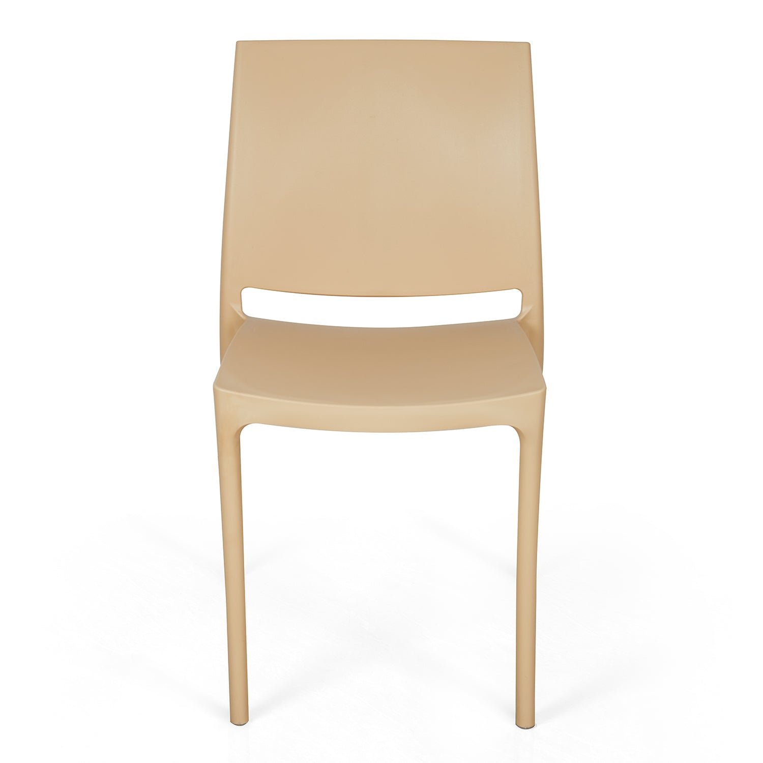 Nilkamal Novella 08 Plastic Armless Chair (Biscuit)