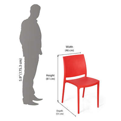 Nilkamal Novella 08 Plastic Armless Chair