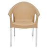 Nilkamal Novella 09 Plastic Arm Chair (Biscuit)