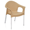 Nilkamal Novella 09 Plastic Arm Chair (Biscuit)