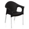 Nilkamal Novella 09 Plastic Arm Chair (Iron Black)