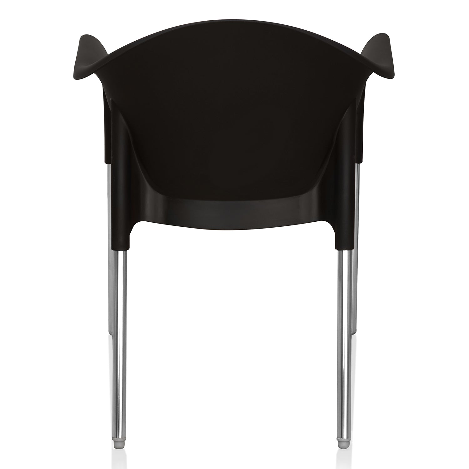 Nilkamal Novella 09 Plastic Arm Chair (Iron Black)