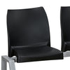 Nilkamal NS07 3 Seats without Arm Powder Coated (Grey / Black)